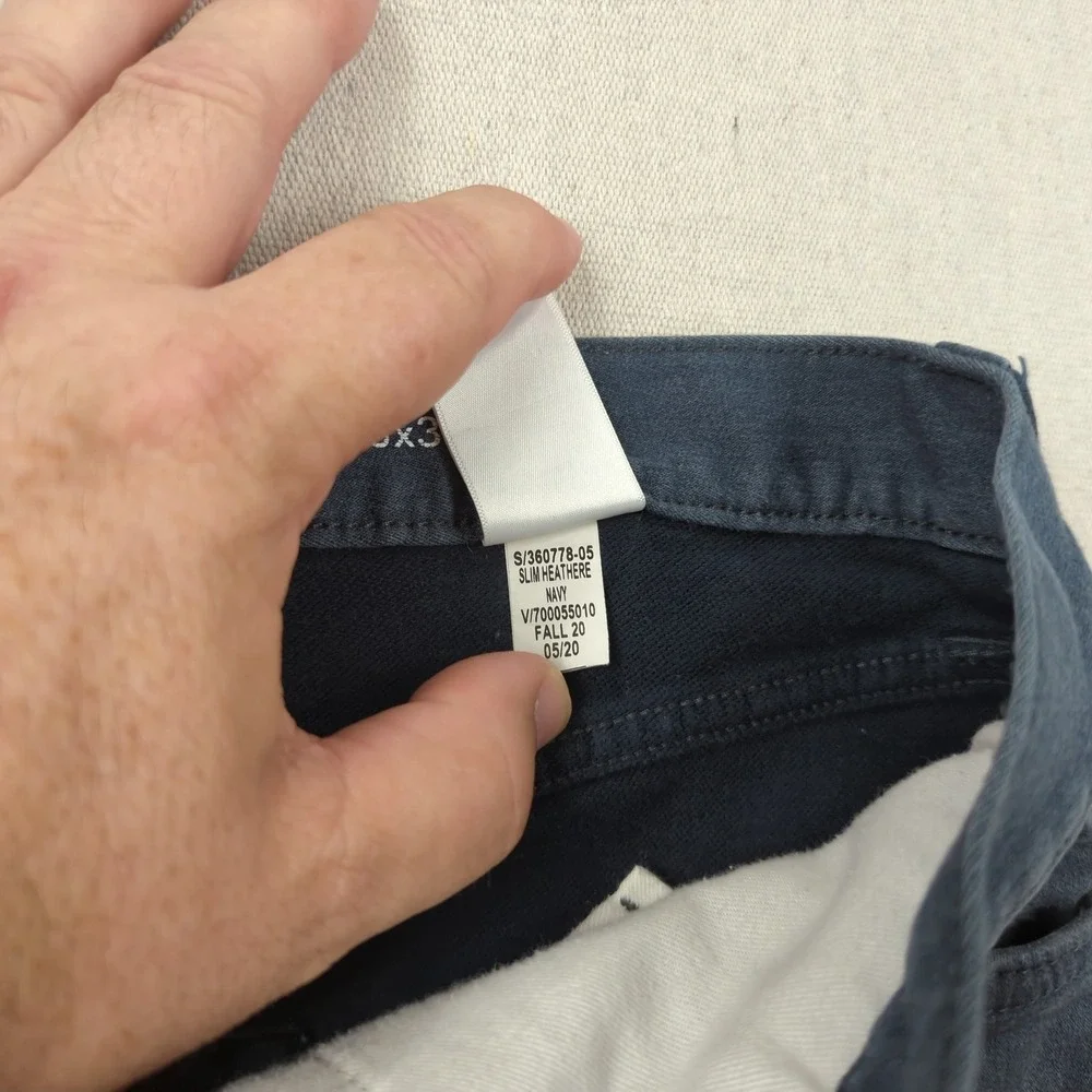 Banana Republic Mens 33x32 Blue Pants Traveler Slim Fit Golf Stretch Casual